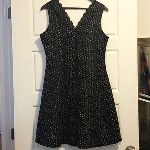 Little Black Dress sleeveless with white triangle